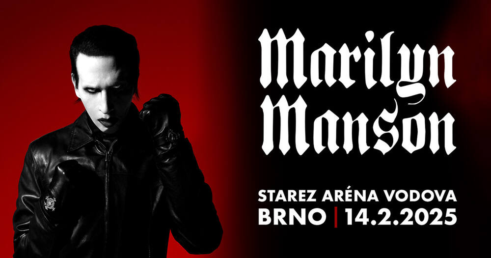 Marilyn Manson se vrací po osmi letech do ČR! V rámci své evropské tour přivítá fanoušky v brněnské aréně Vodova.