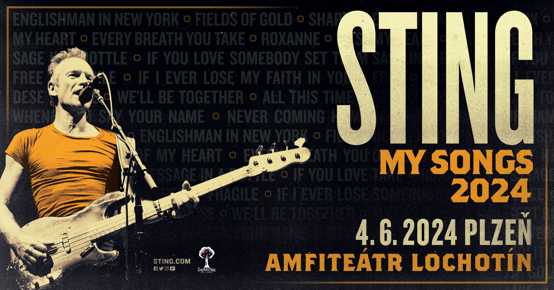 Sting příští rok navštíví Plzeň a přiveze show MY SONGS!