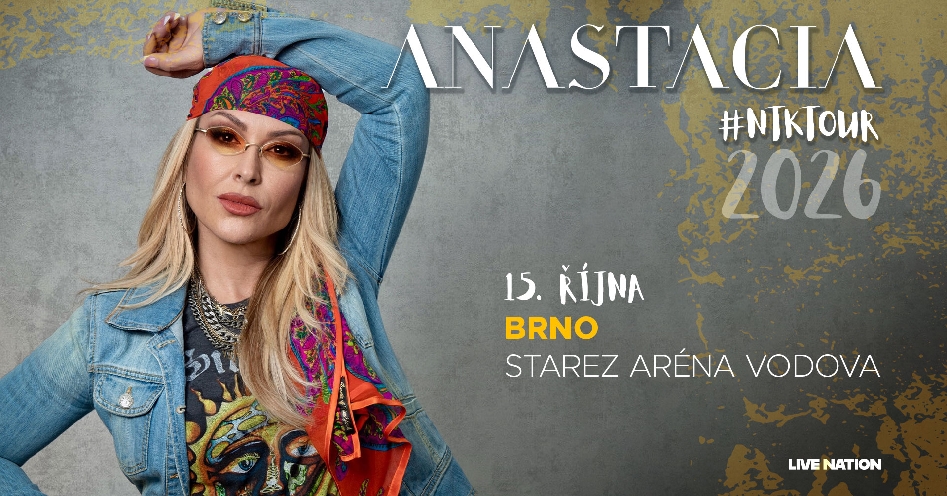 Anastacia se vrací do Česka! Popová ikona vystoupí 15. října v brněnské STAREZ Aréně Vodova