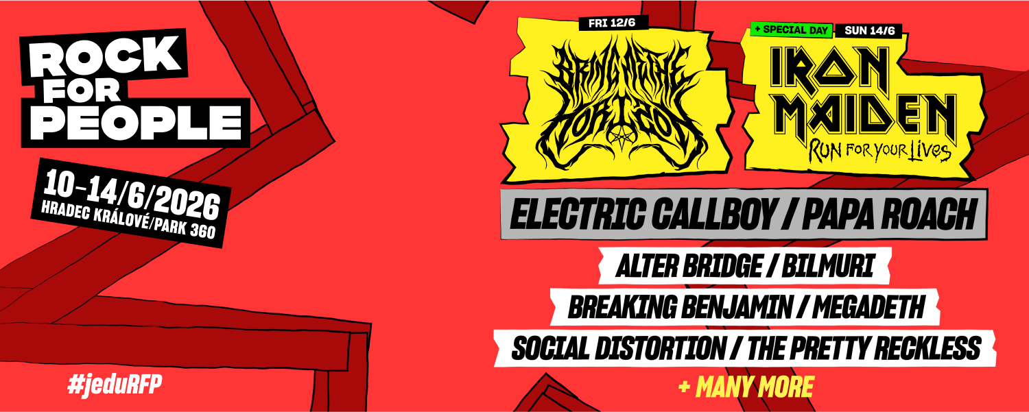 Rock for People 2026: Iron Maiden a Bring Me The Horizon vedou pět dní hudební extáze