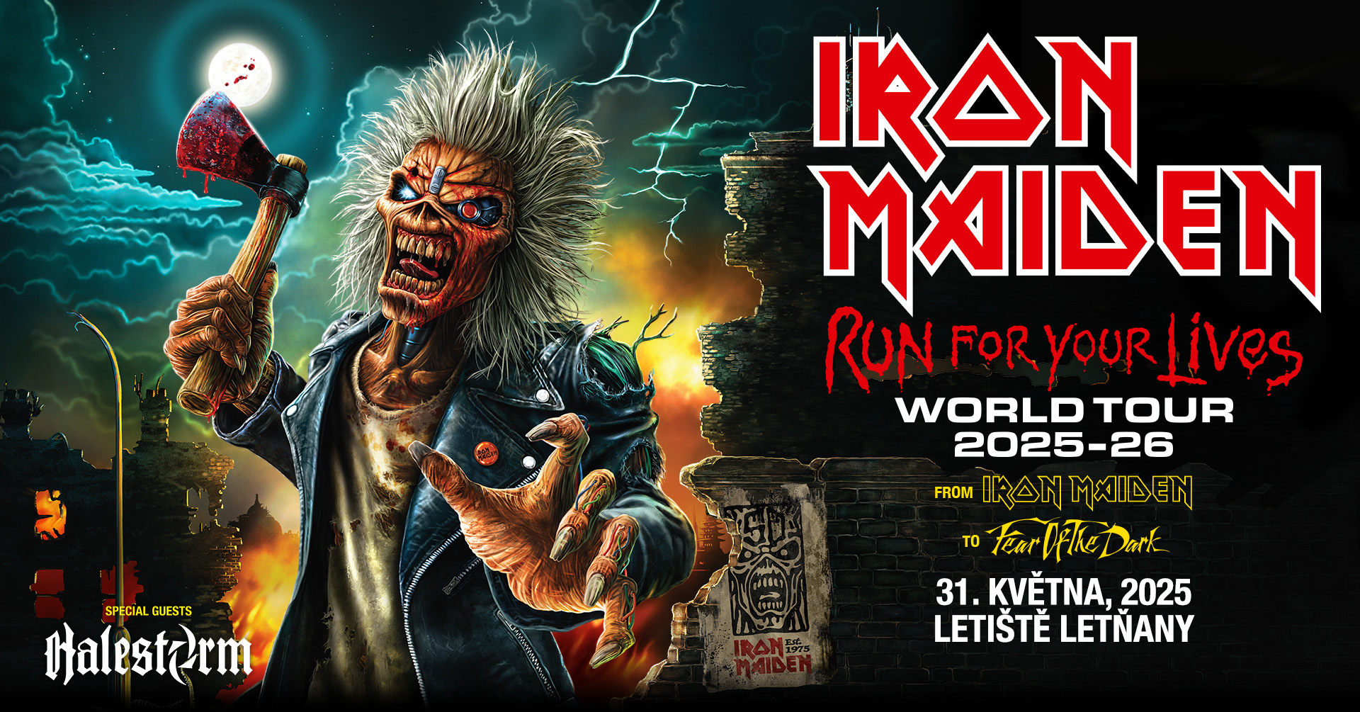 Iron Maiden se vrací na pražské letiště Letňany k příležitosti 50 let od vzniku kapely!